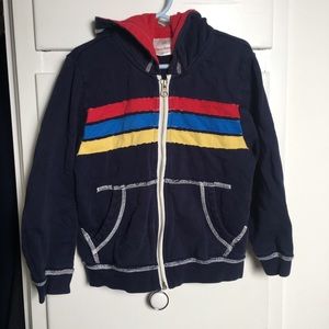 Hanna Andersson Zip Up Hooded Sweatshirt